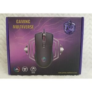8000 DPI Gaming Multiverse Wired Mouse, RGB Lighting, 7 Buttons - Quick Shipping